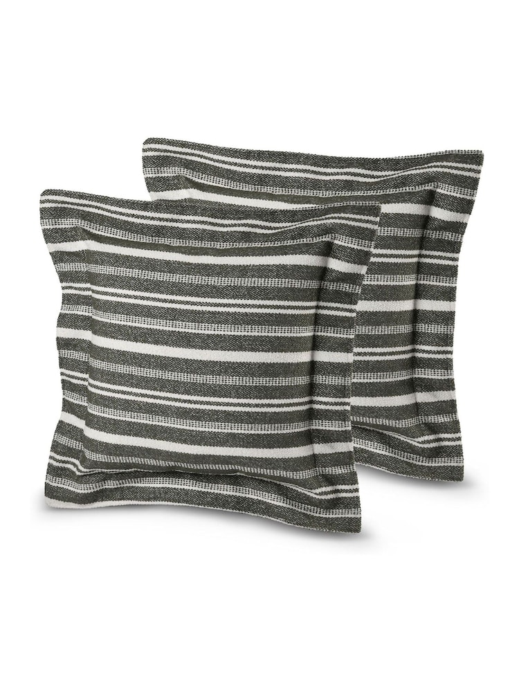 Extreme Lounging Green Grey Outdoor B Cushion Aquaclean Capri Oxford Twin Pack - Image 1 of 2 Extreme Lounging Green Grey Outdoor B Cushion Aquaclean Capri Oxford Twin Pack - Image 1 of 2