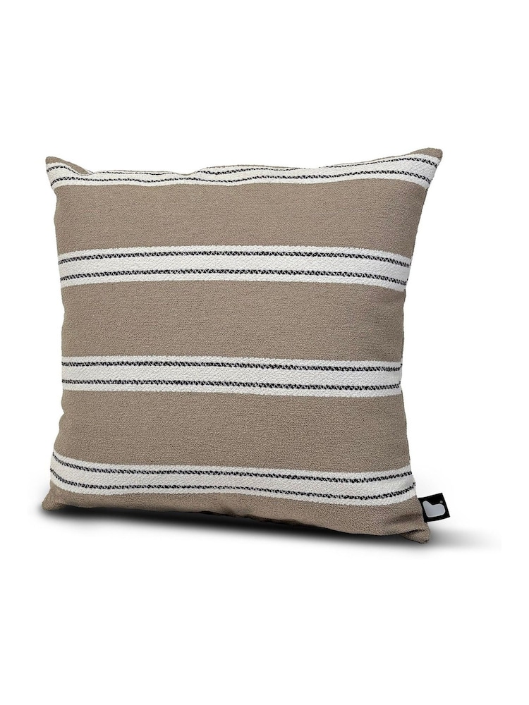 Extreme Lounging 2 Pack Sand Yellow Outdoor B Cushion Aquaclean Haven Large Stripe - Image 2 of 2