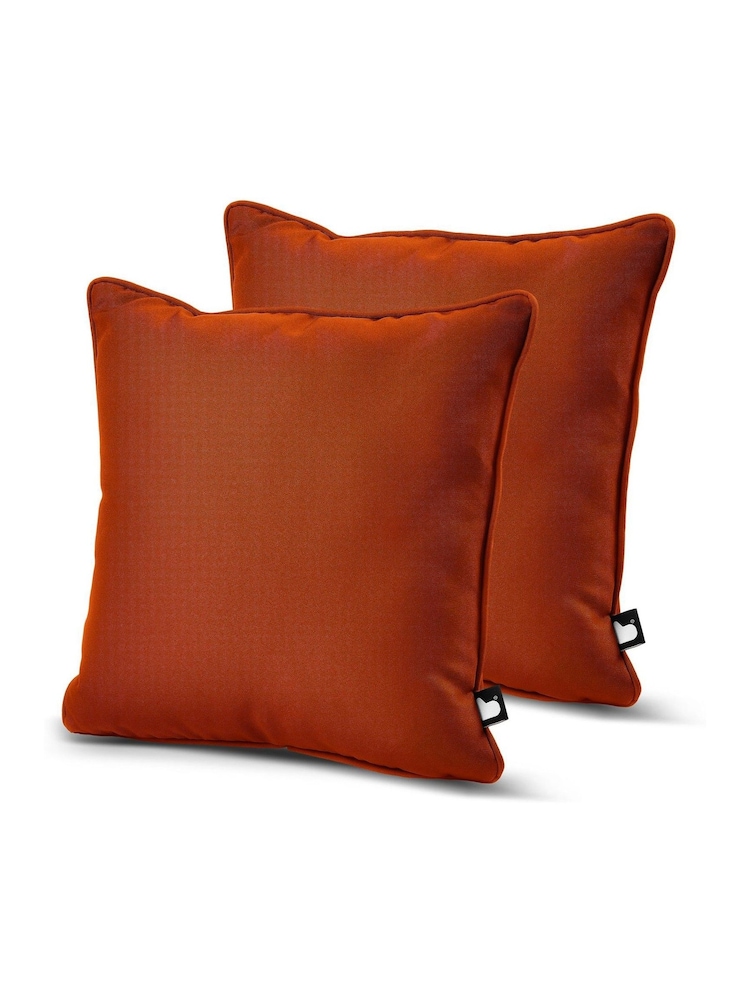 Extreme Lounging 2 Pack Rust Orange Outdoor B Cushions - Image 1 of 2 Extreme Lounging 2 Pack Rust Orange Outdoor B Cushions - Image 1 of 2