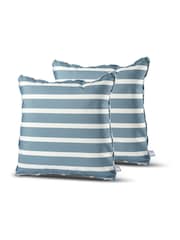 Extreme Lounging 2 Pack Sea Blue Outdoor B Awning Stripe Cushions - Image 1 of 2