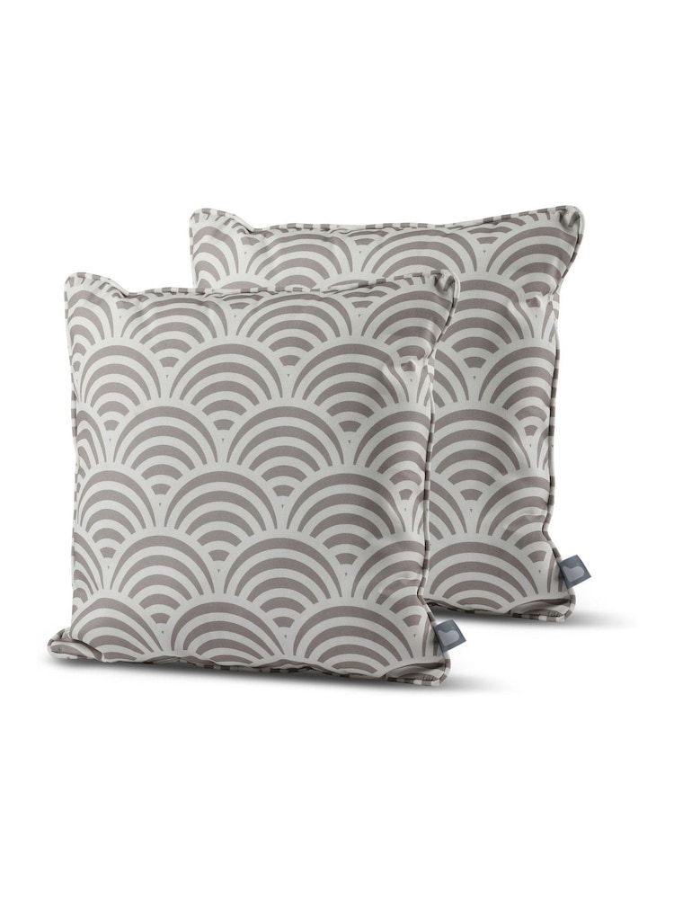 Extreme Lounging 2 Pack Silver Grey Outdoor B Shell Cushions - Image 1 of 2 Extreme Lounging 2 Pack Silver Grey Outdoor B Shell Cushions - Image 1 of 2