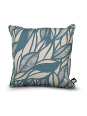 Extreme Lounging 2 Pack Sea Blue Outdoor B Poplar Leaf Cushions - Image 2 of 2