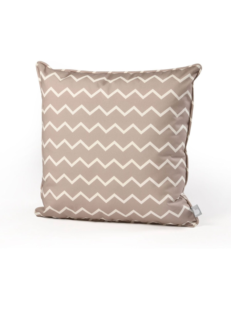 Extreme Lounging 2 Pack Silver Grey Outdoor B Zigzag Cushions - Image 2 of 2
