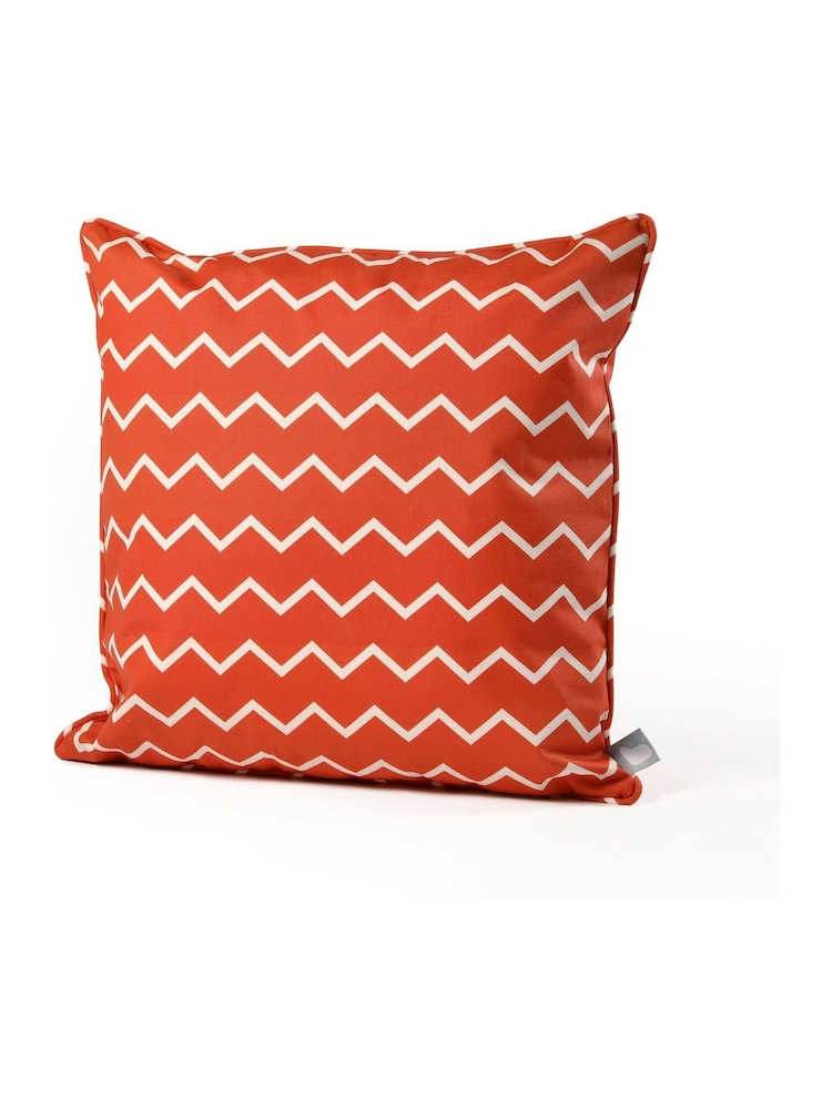 Extreme Lounging 2 Pack Orange Outdoor B Zigzag Cushions - Image 2 of 2
