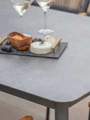 Bramblecrest Anthracite Antibes Rectangle Dining Table with 8 Chairs and Parasol - Image 4 of 6