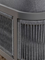 Bramblecrest Anthracite Hudson L-Shape Sofa Set with Rectangle Table and Bench - Image 3 of 6