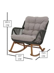 Bramblecrest Fern Green Helsinki Rocking Sofa Armchair - Image 6 of 6