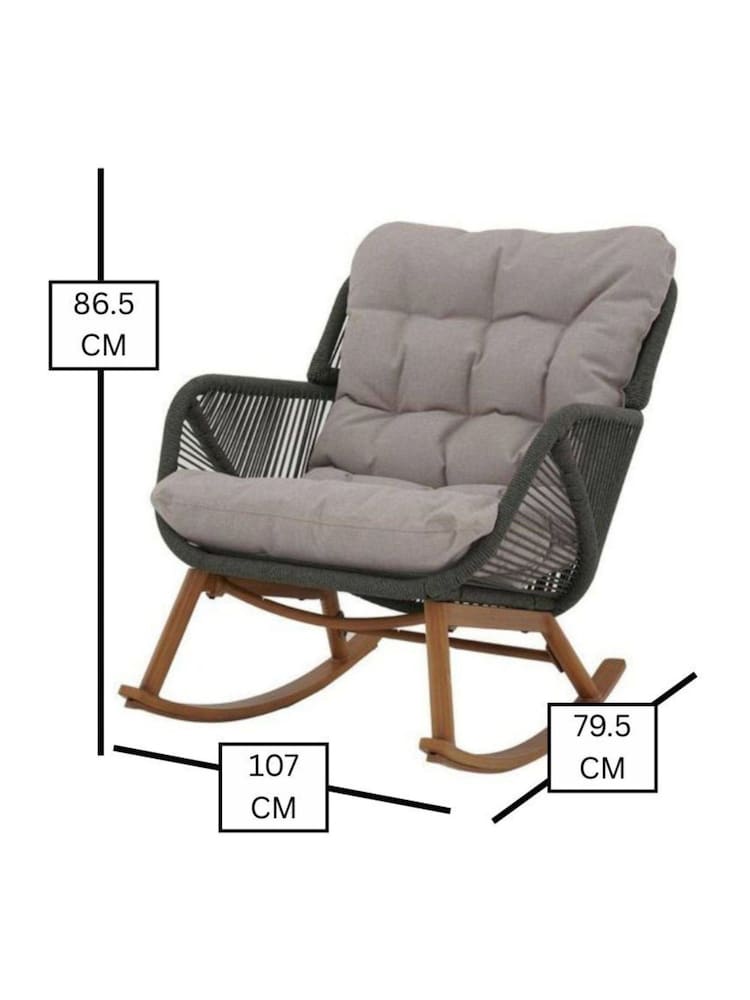 Bramblecrest Fern Green Helsinki Rocking Sofa Armchair - Image 6 of 6