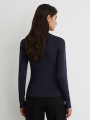Atelier Silk-Blend Mock-Neck Top - Image 5 of 6