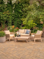 Kettler Natural Avora Garden 4 Seater Lounge Set - Image 1 of 6