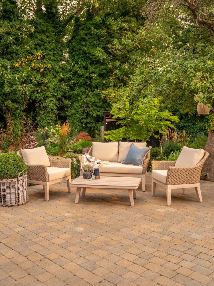Kettler Natural Avora Garden 4 Seater Lounge Set - Image 1 of 6 Kettler Natural Avora Garden 4 Seater Lounge Set - Image 1 of 6