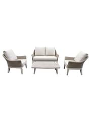 Kettler Natural Avora Garden 4 Seater Lounge Set - Image 4 of 6