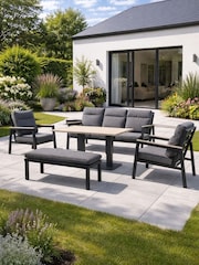 Kettler Anthracite Grey Tudor Garden Table, Sofa and Chairs Set - Image 1 of 6