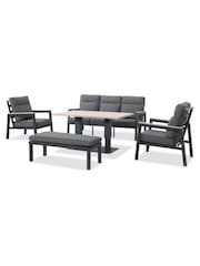 Kettler Anthracite Grey Tudor Garden Table, Sofa and Chairs Set - Image 2 of 6
