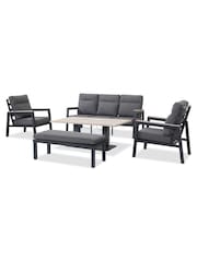 Kettler Anthracite Grey Tudor Garden Table, Sofa and Chairs Set - Image 3 of 6