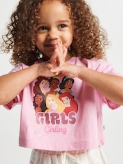 Brand Threads Pink Disney Princess T-Shirt & Shorts Set - Image 4 of 6