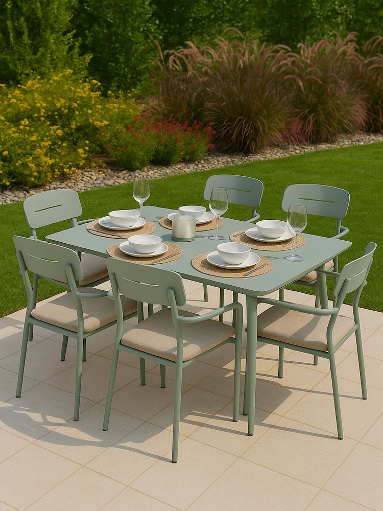 Kettler Green Verde 6 Seater Garden Dining Set - Image 1 of 5 Kettler Green Verde 6 Seater Garden Dining Set - Image 1 of 5