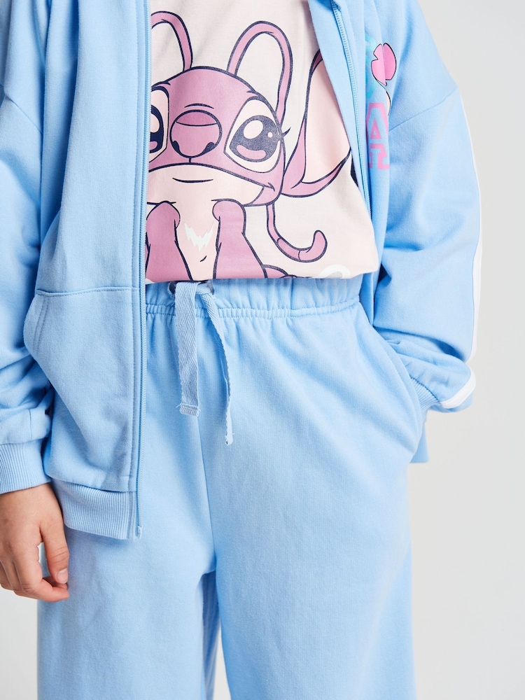 Brand Threads Blue Lilo & Stitch Joggers Set - Image 6 of 6