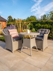 Kettler Grey Foxley 2 Seater Garden Bistro Set with 70cm Round Table - Image 1 of 8