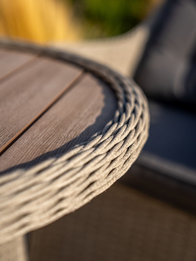 Kettler Grey Foxley 2 Seater Garden Bistro Set with 70cm Round Table - Image 2 of 8