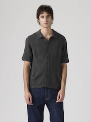 Levi's® Black Sweater Camp Shirt - Image 1 of 6