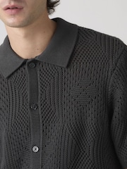 Levi's® Black Sweater Camp Shirt - Image 3 of 6