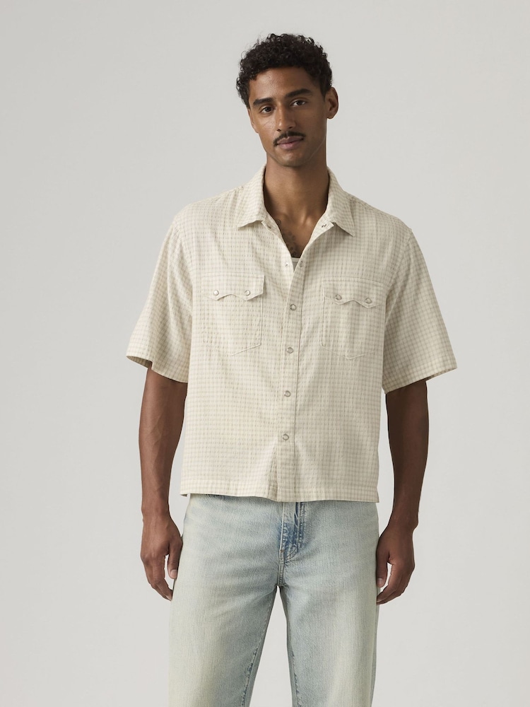 Levi's kortermet bokset westernskjorte - Bilde 1 av 5