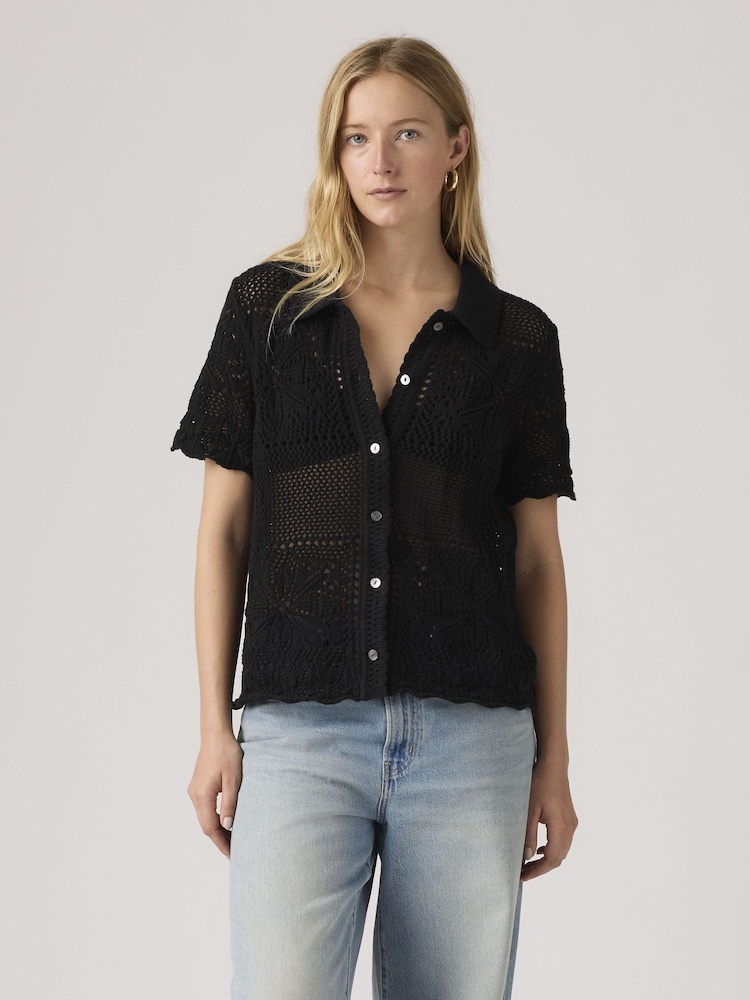 Levi's® Black Short Sleves Classic Pocket T-Shirt - Image 1 of 5