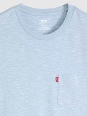 Levi's® Light Blue Short Sleves Classic Pocket T-Shirt - Image 6 of 6