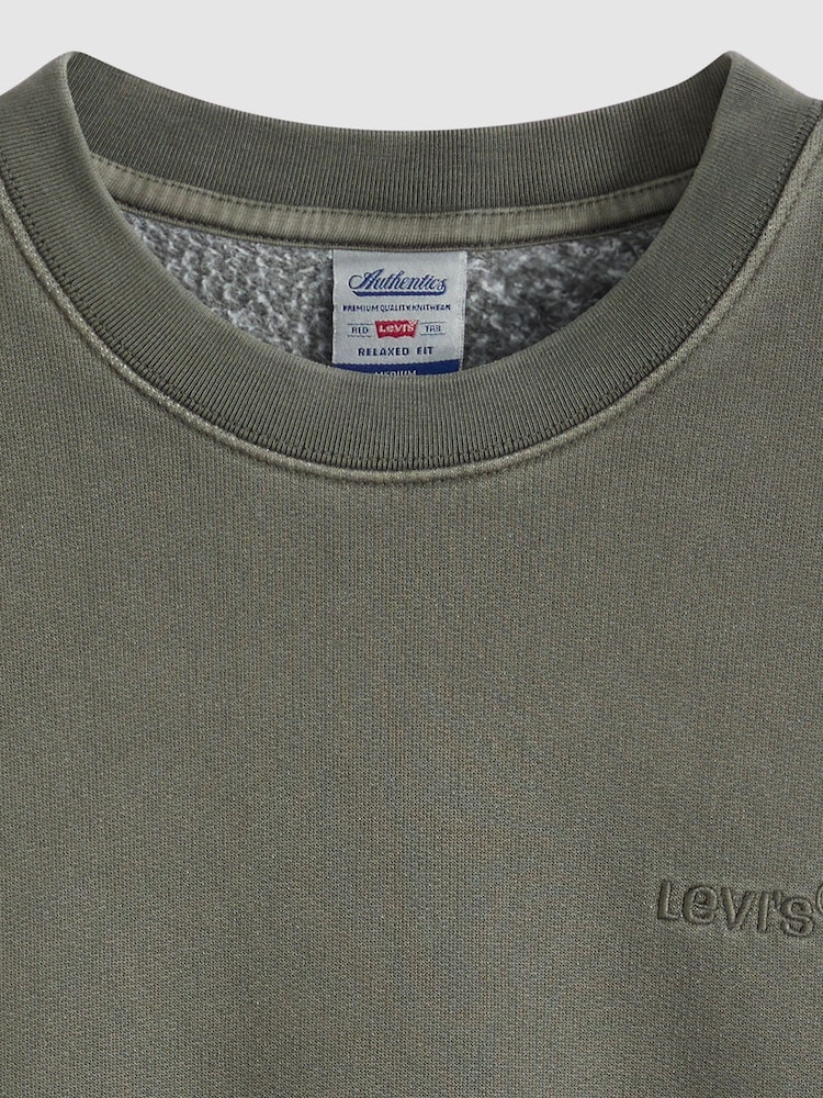 Levi's® Grey Authentic-Crew Neck Sweatshirt - Image 5 of 5 Levi's® Grey Authentic-Crew Neck Sweatshirt - Image 5 of 5