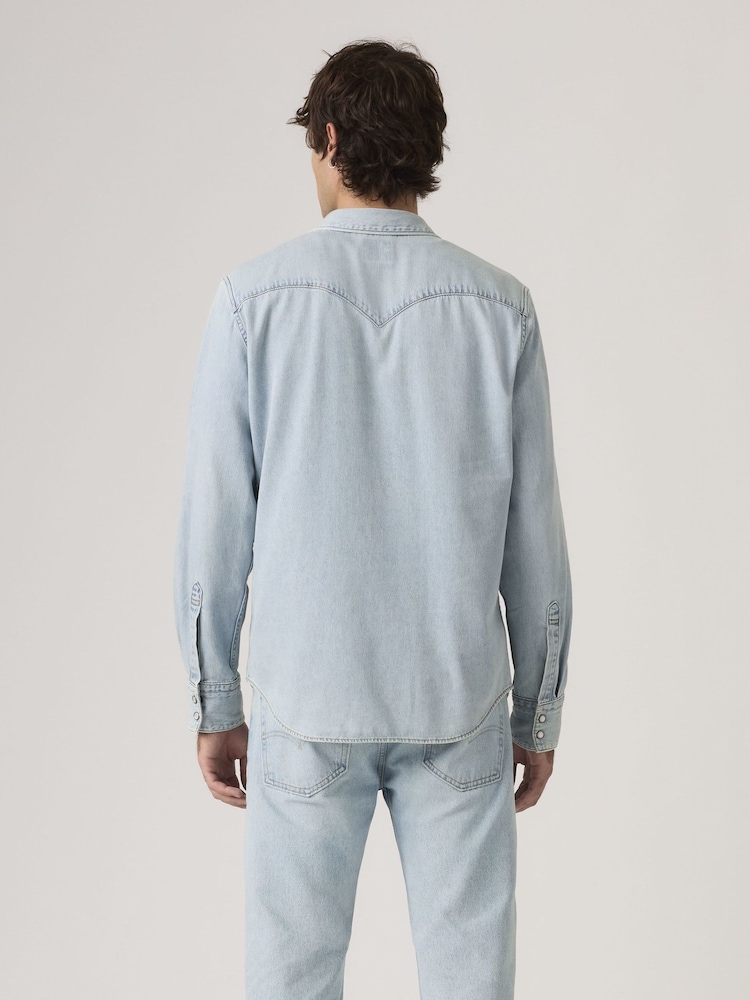 Levi's® Blue Barstow-Western-Standard Shirts - Image 2 of 6 Levi's® Blue Barstow-Western-Standard Shirts - Image 2 of 6