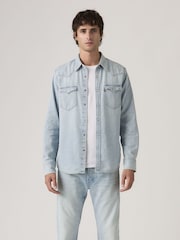 Levi's® Blue Barstow-Western-Standard Shirts - Image 3 of 6