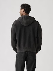 Levi's Black Hayes Boxy Full Zip Sweat Top - Image 2 of 4