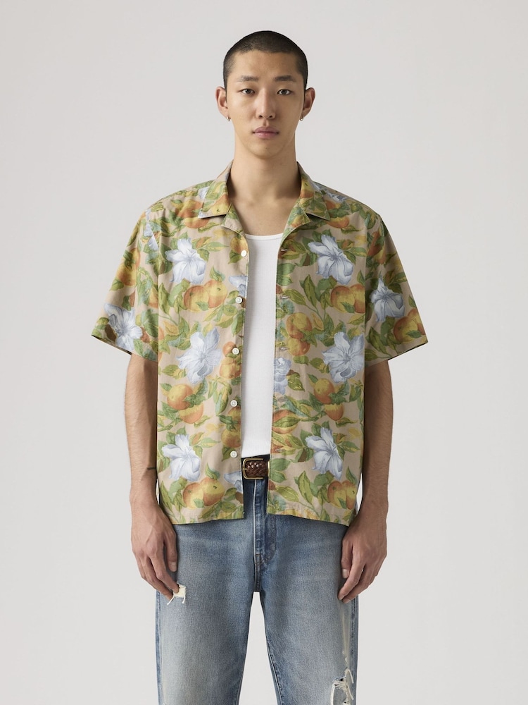 Levi's® Green Sunset-No-Pkt-Camp Standard Shirt - Image 1 of 5