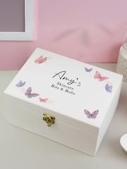 Personalised Butterfly Wooden Keepsake Box by PMC - Image 1 of 4