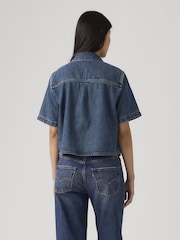Levi's® Blue Logan Short Sleeve Denim Shirt - Image 2 of 6