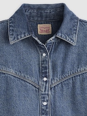 Levi's® Blue Logan Short Sleeve Denim Shirt - Image 6 of 6