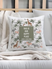 Personalised Jungle Print Cushion by PMC - Image 1 of 3