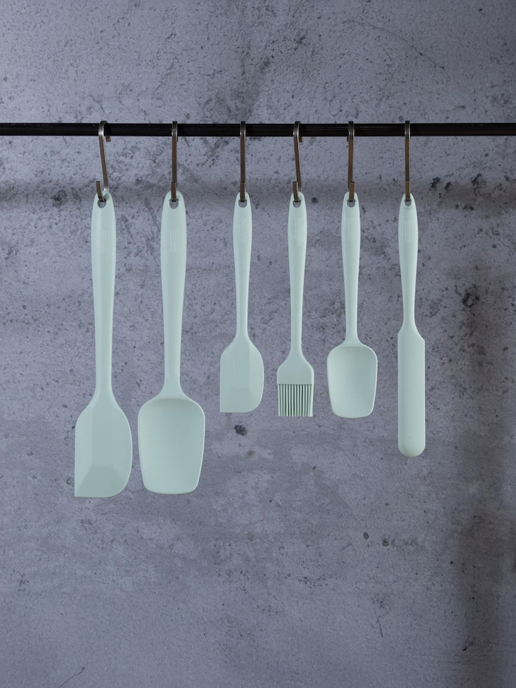 The Great British Bake Off 6 Piece Duck Egg Silicone Utensil Set - Image 1 of 6