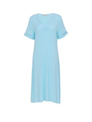 Nora Rose čvrsta modalna kratka spavaćica sa umetkom od džersa od likre - Slika 4 od 4