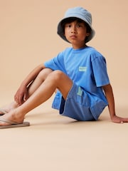 Name It Short Sleeve Crew Neck T-Shirt and Shorts Set - Imaginea 2 din 6