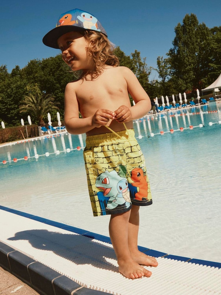 Name It Yellow Pokemon Swim Shorts - Image 1 of 4