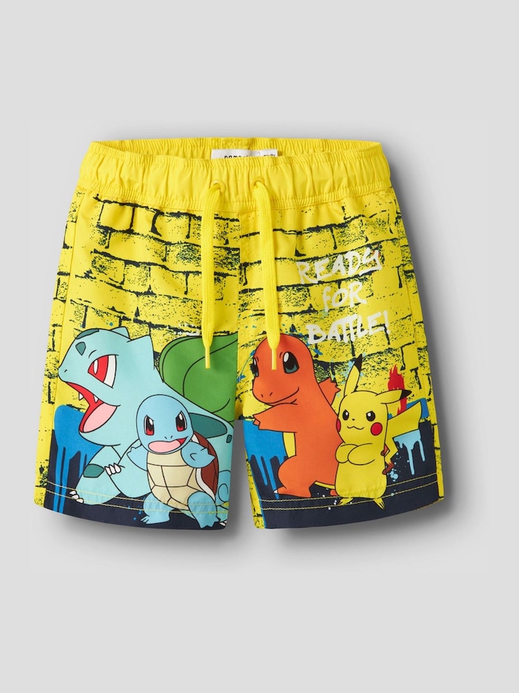 Name It Yellow Pokemon Swim Shorts - Image 2 of 4