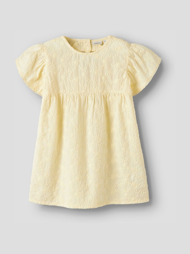 Name It カットアウト ハートディテール パフスリーブ ウーブン ドレス - 画像 1 / 3 Name It カットアウト ハートディテール パフスリーブ ウーブン ドレス - 画像 1 / 3