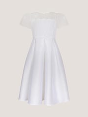 Monsoon Chiffon Sleeve Floral Embroidered Dress - Imaginea 2 din 4