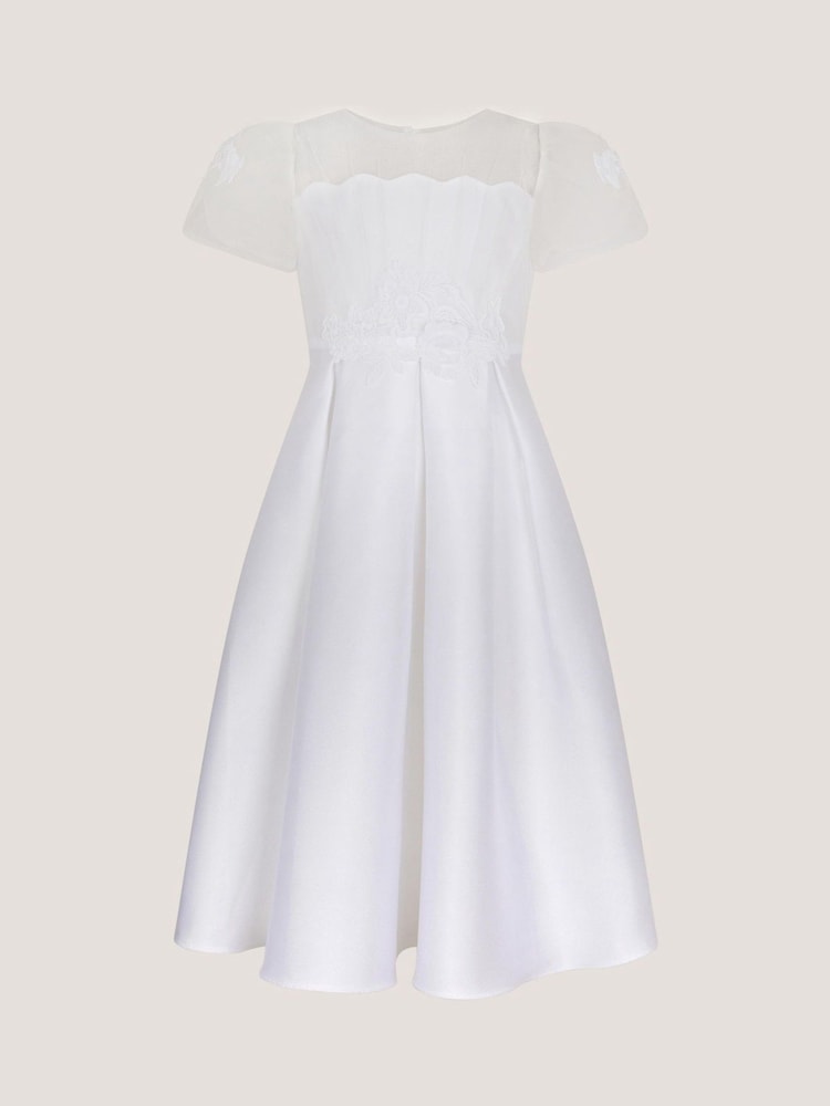 Monsoon Chiffon Sleeve Floral Embroidered Dress - Imaginea 2 din 4 Monsoon Chiffon Sleeve Floral Embroidered Dress - Imaginea 2 din 4