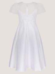 Monsoon Chiffon Sleeve Floral Embroidered Dress - Imaginea 3 din 4