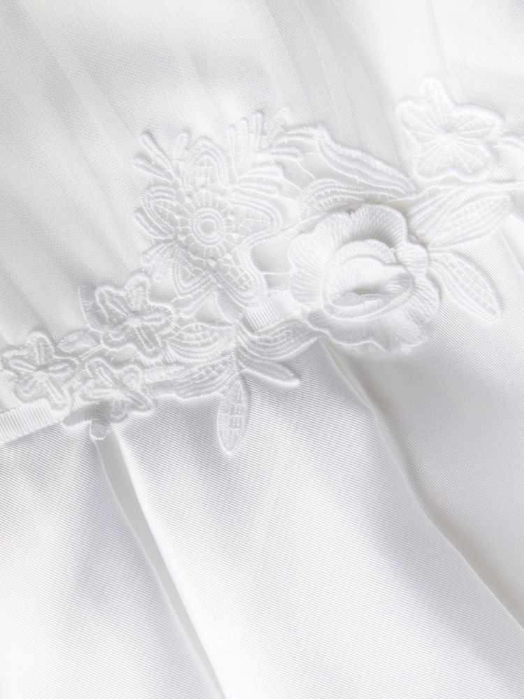 Monsoon Chiffon Sleeve Floral Embroidered Dress - Imaginea 4 din 4 Monsoon Chiffon Sleeve Floral Embroidered Dress - Imaginea 4 din 4