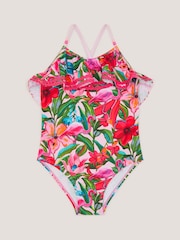 Monsoon Flamingo Print Volangbadedrakt - Bilde 1 av 3
