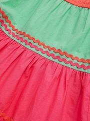 Monsoon Pink One Shoulder Colourblock Dress - Image 4 of 4